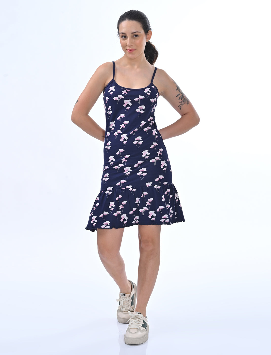 Women's Sleeveless Cotton Loungewear Dress