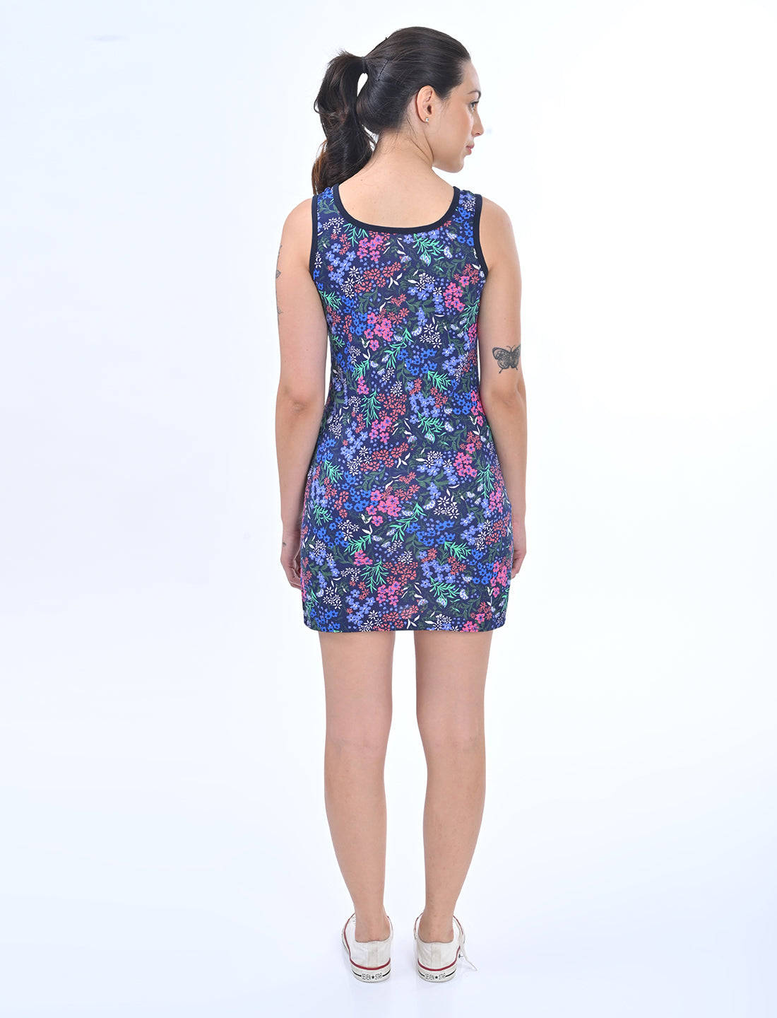 Women's Scoop-Neck Floral Slip Lounge Dress
