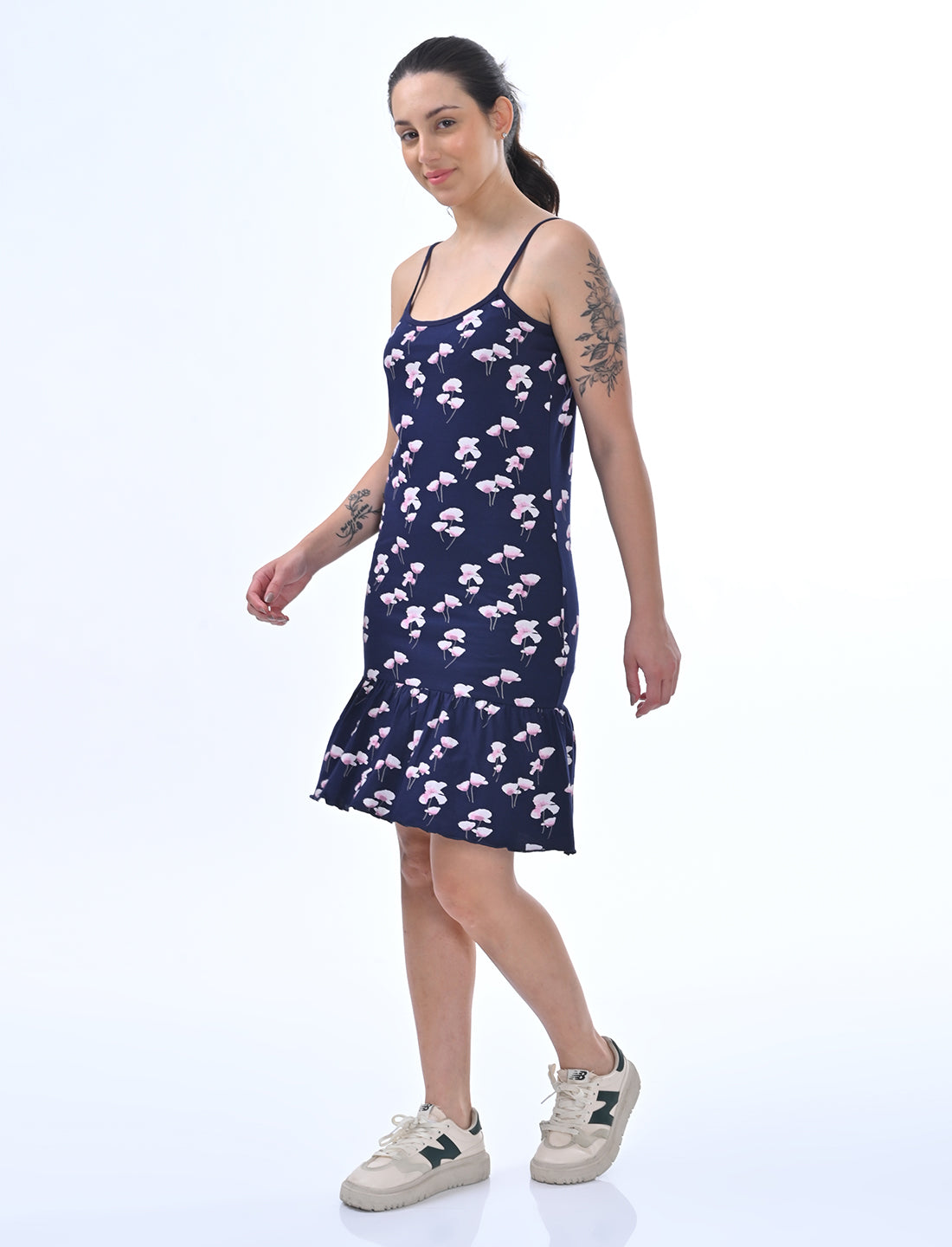 Women's Sleeveless Cotton Loungewear Dress