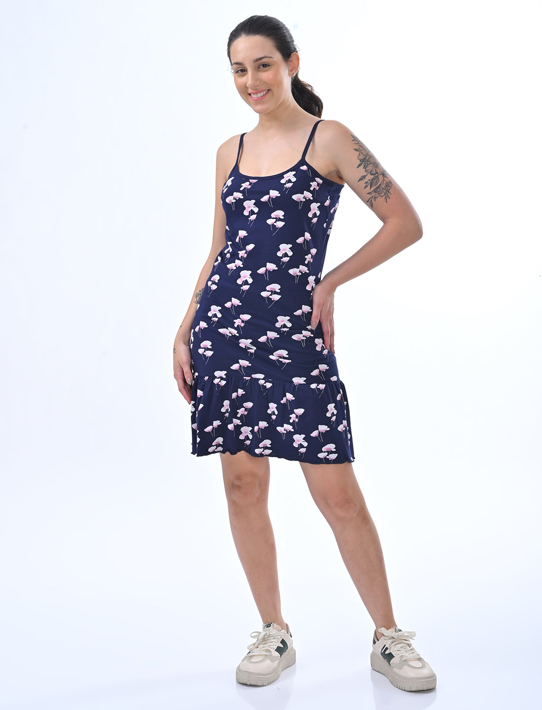 Women's Sleeveless Cotton Loungewear Dress