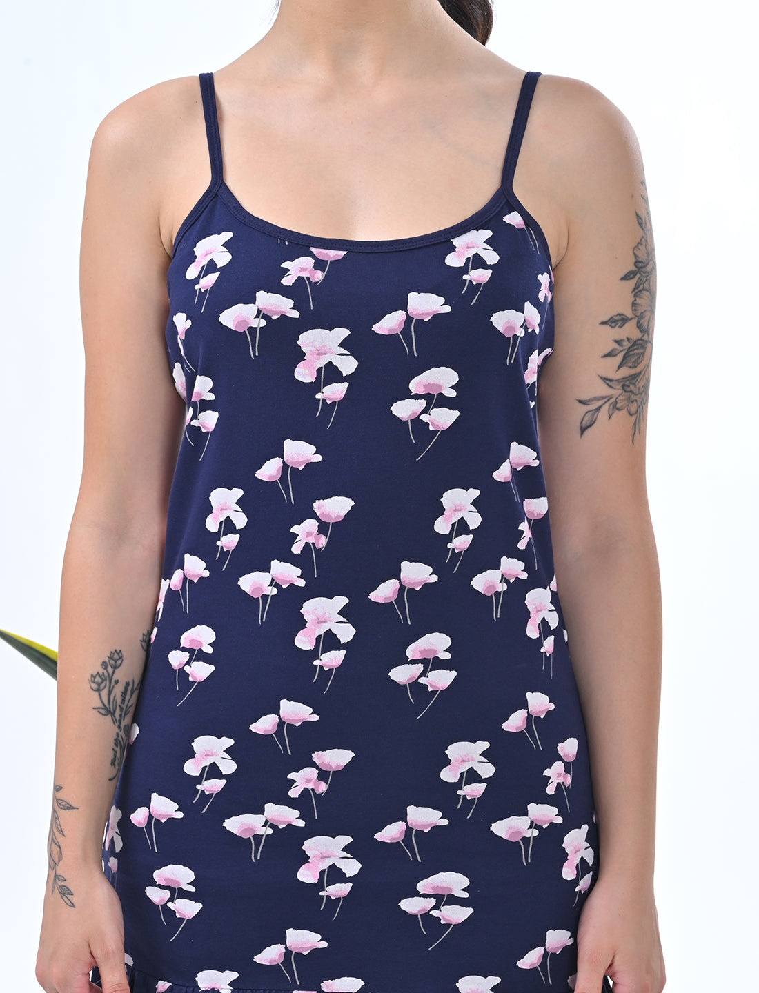 Women's Sleeveless Cotton Loungewear Dress