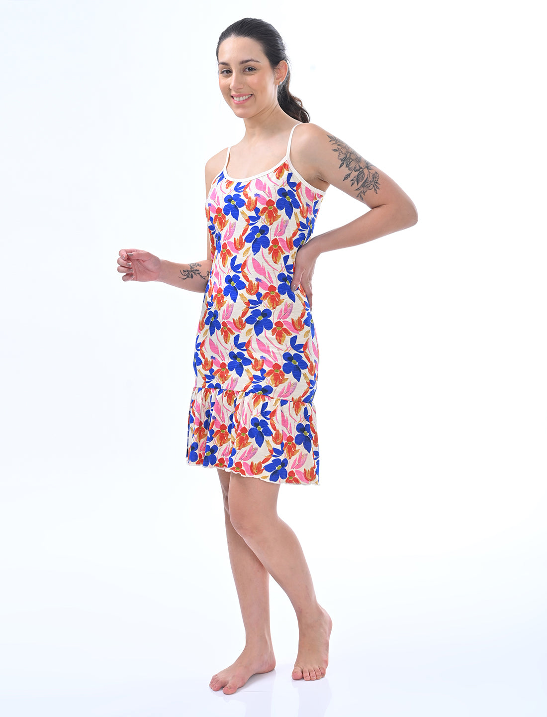 Women's Sleeveless Cotton Loungewear Dress