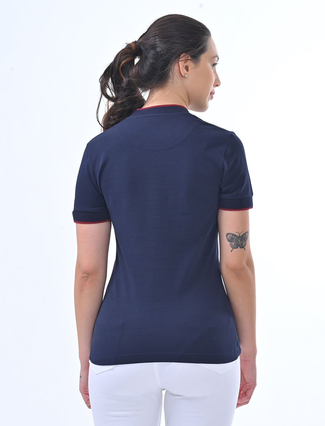 Women's Premium Henley Polo T-Shirt