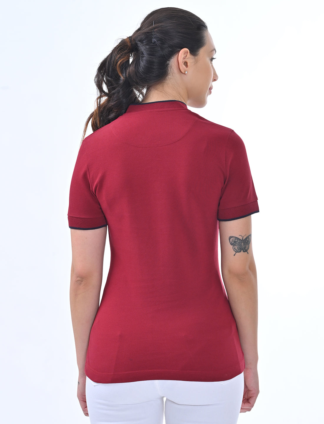 Women's Premium Henley Polo T-Shirt