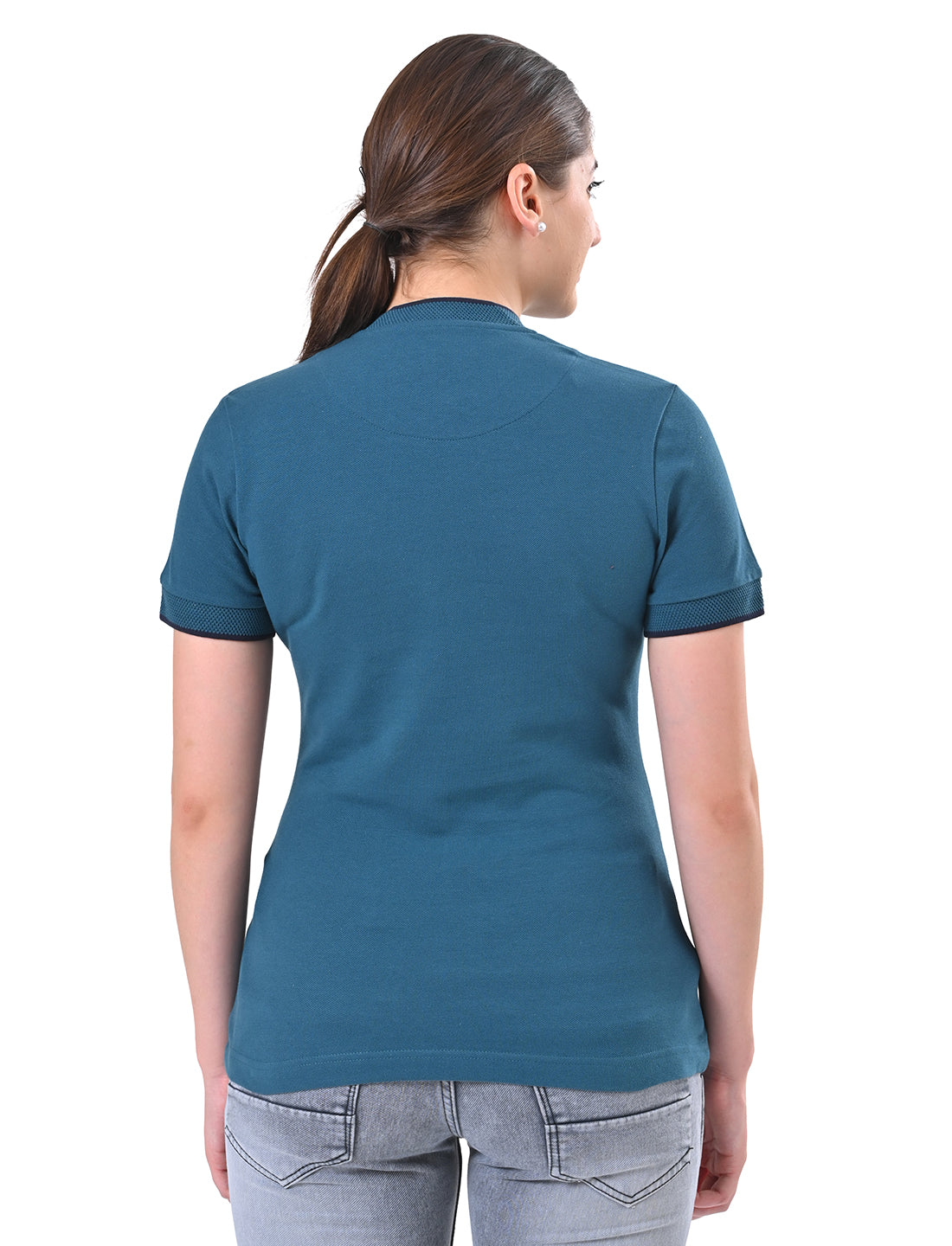 Women's Premium Henley Polo T-Shirt
