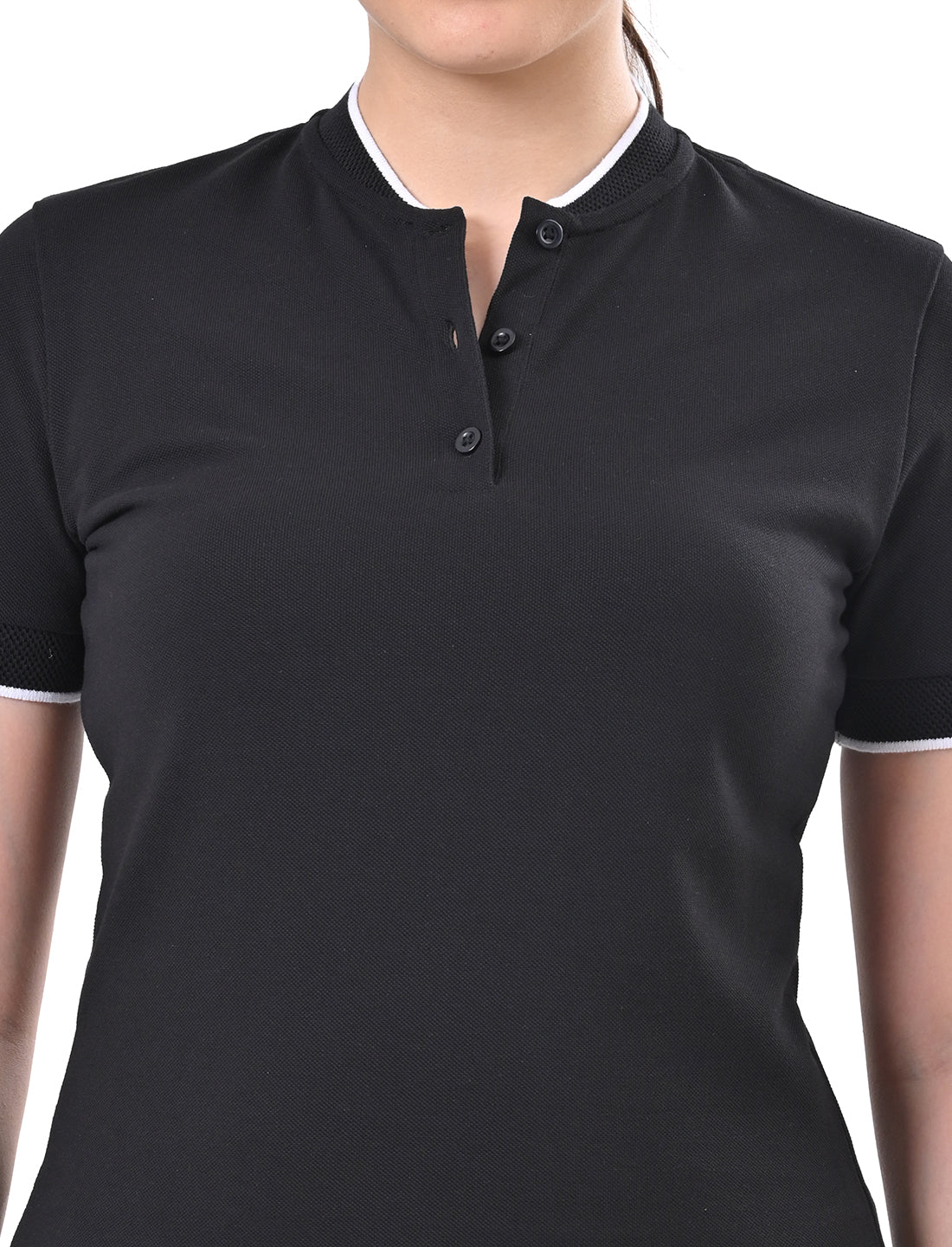 Women's Premium Henley Polo T-Shirt