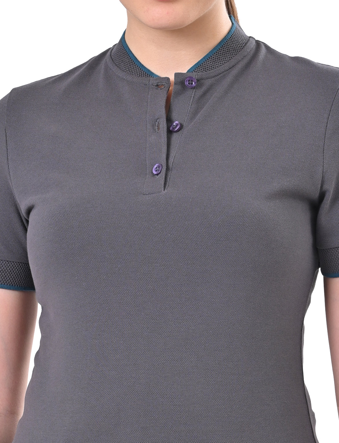 Women's Premium Henley Polo T-Shirt