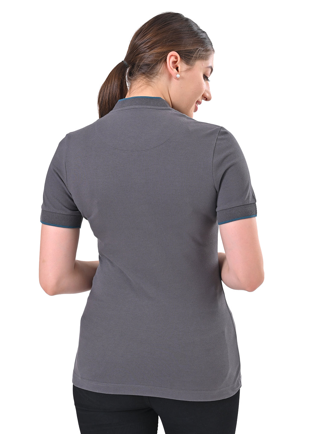 Women's Premium Henley Polo T-Shirt