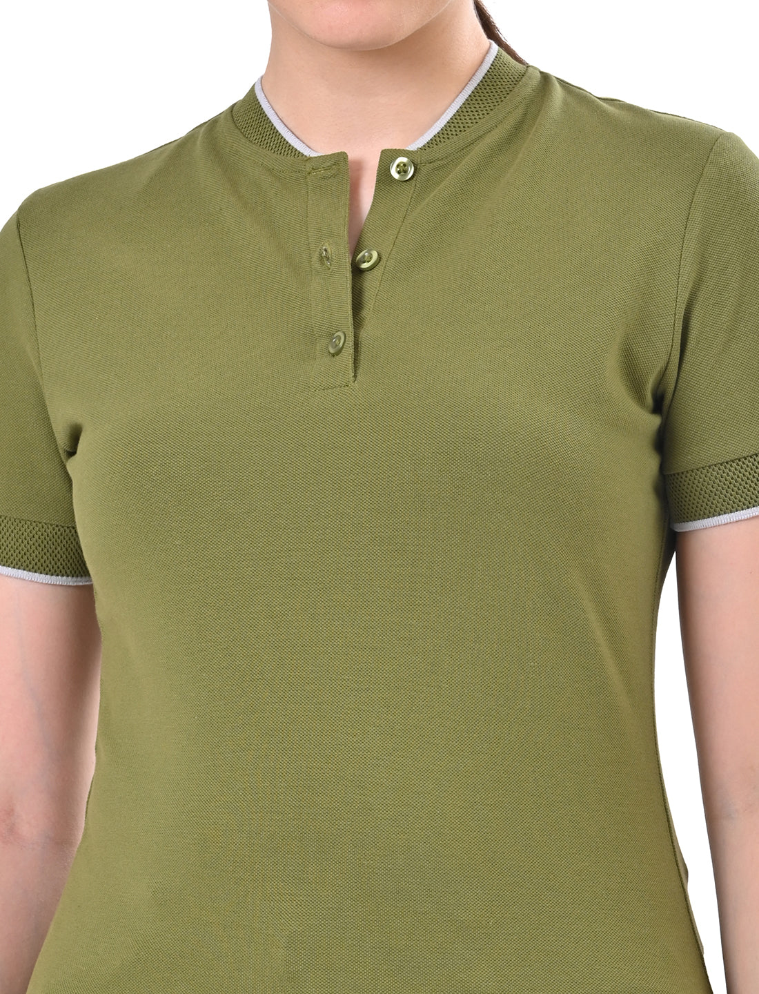 Women's Premium Henley Polo T-Shirt