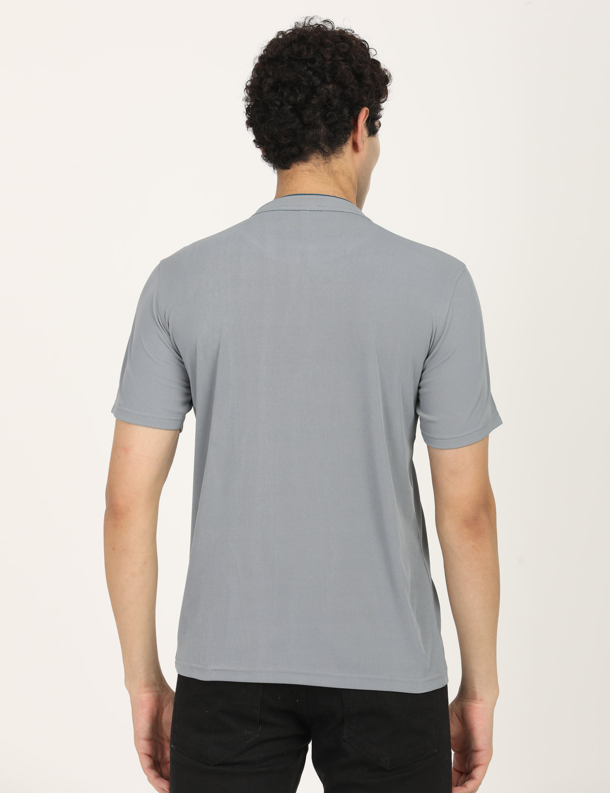 Men’s Premium Derby Textured Henley T-Shirt