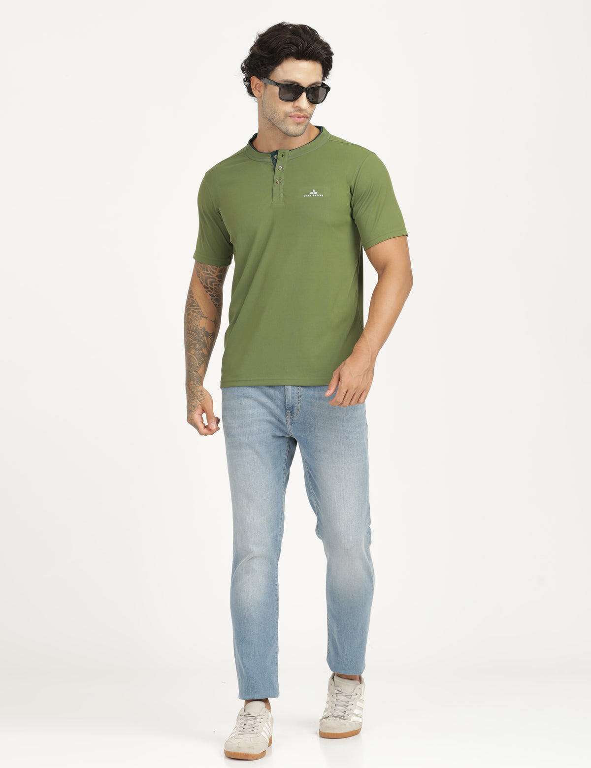 Men’s Premium Derby Textured Henley T-Shirt
