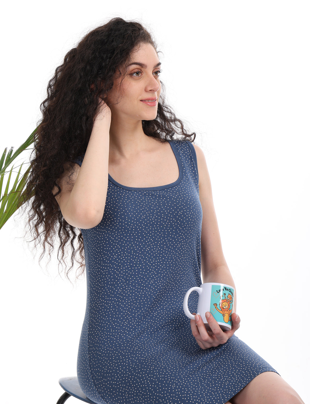 Women’s Everyday Comfort Sleeveless Short Night Dress