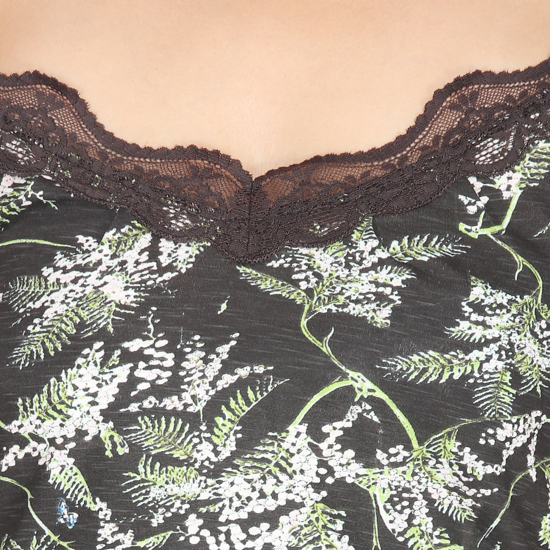 Elegant Printed Sleeveless Nightwear Dress