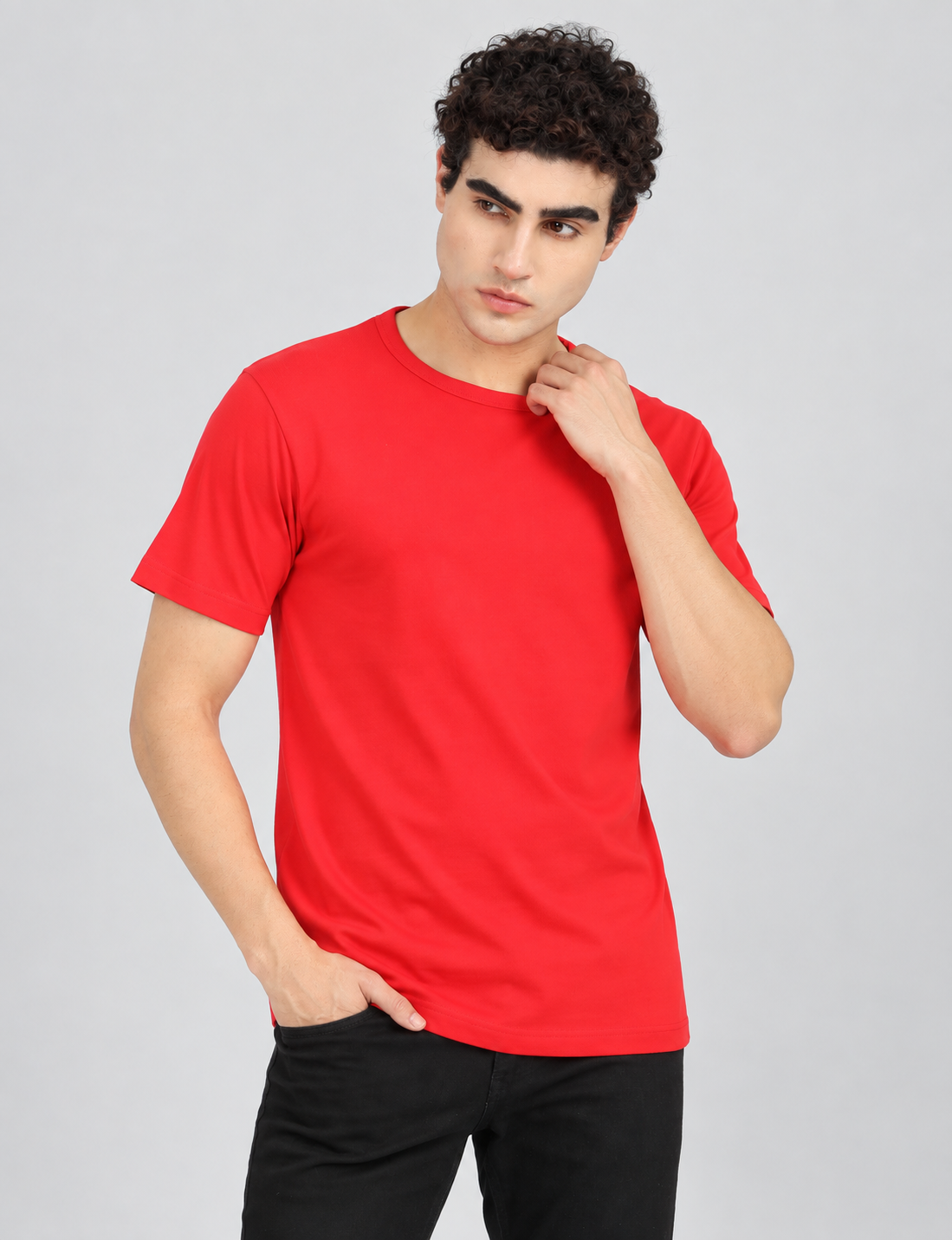 Premium Men’s Solid Crew Neck T-Shirt