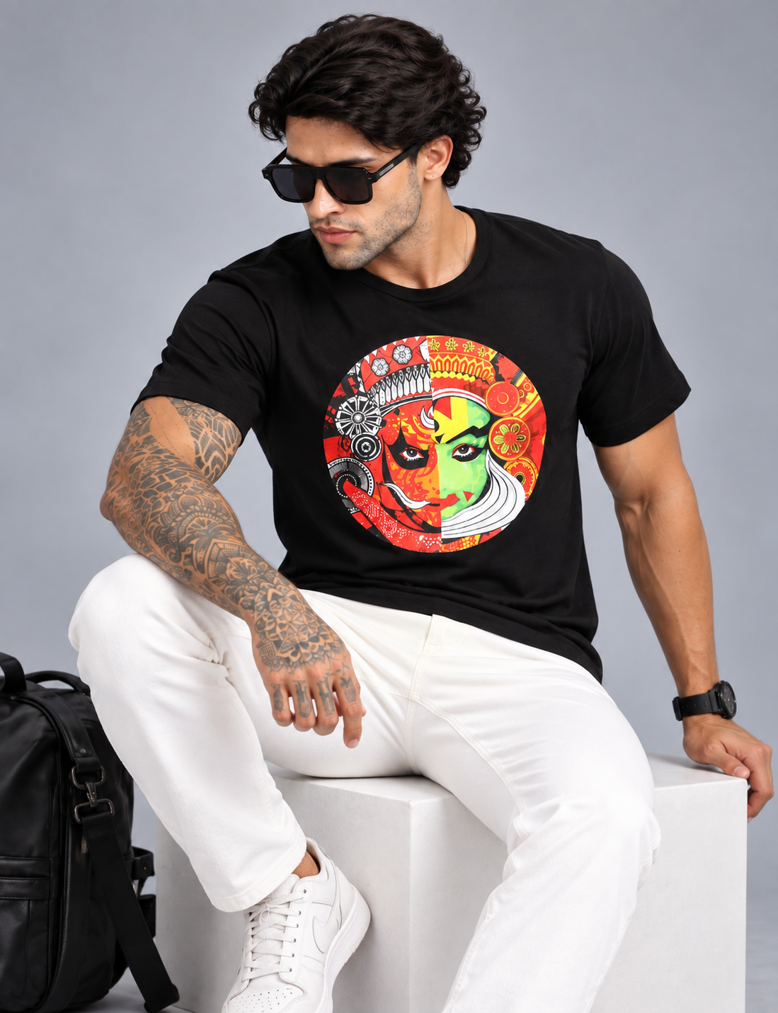 Men's Graphic Printed Cotton T-Shirt
