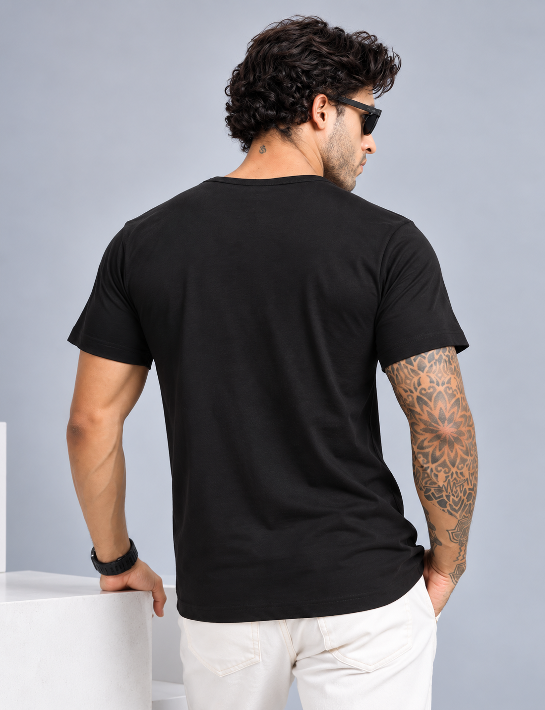Men's Graphic Printed Cotton T-Shirt