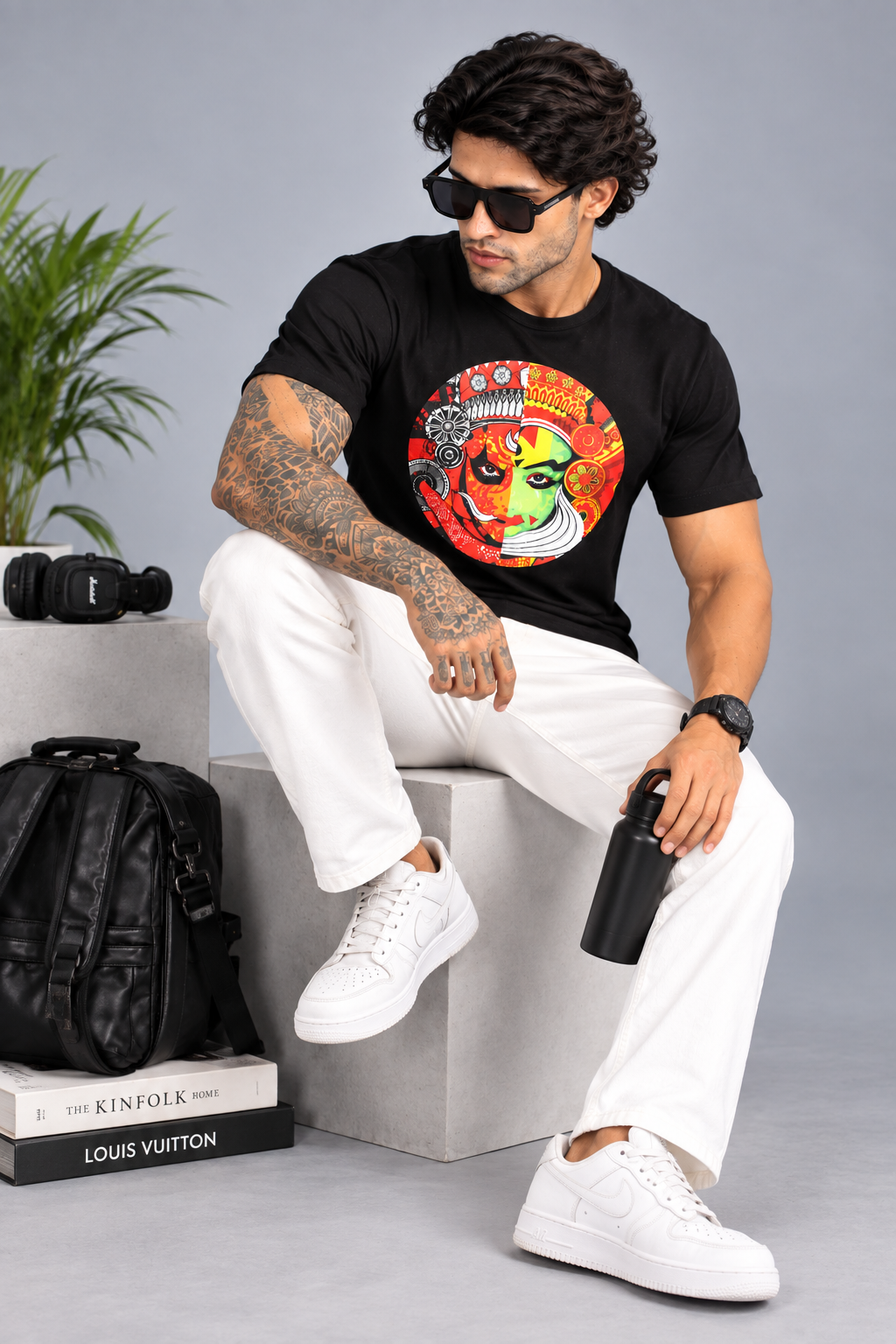 Men's Graphic Printed Cotton T-Shirt