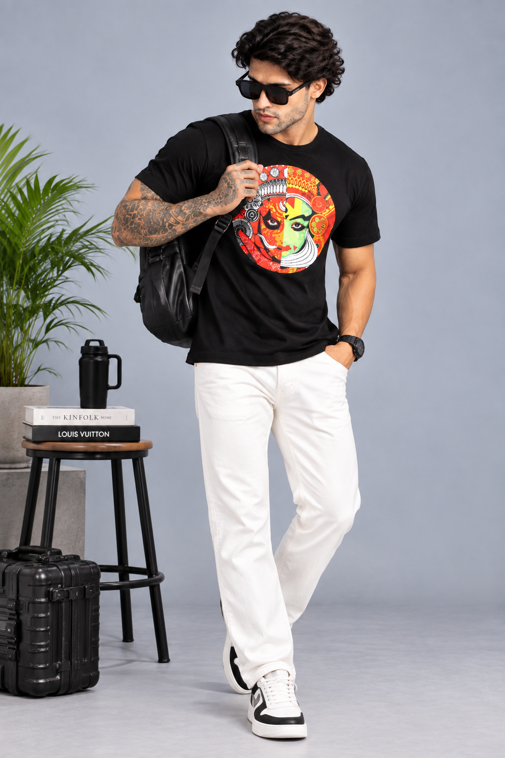 Men's Graphic Printed Cotton T-Shirt