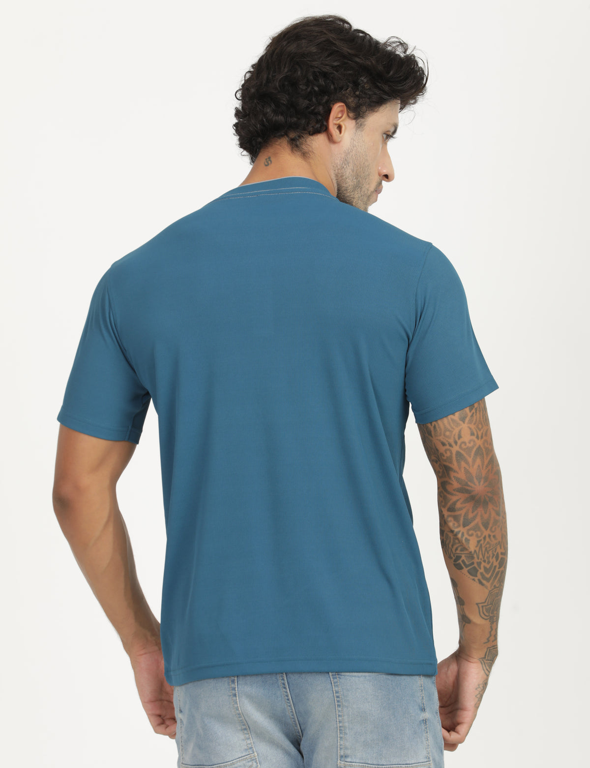 Men’s Premium Derby Textured Henley T-Shirt