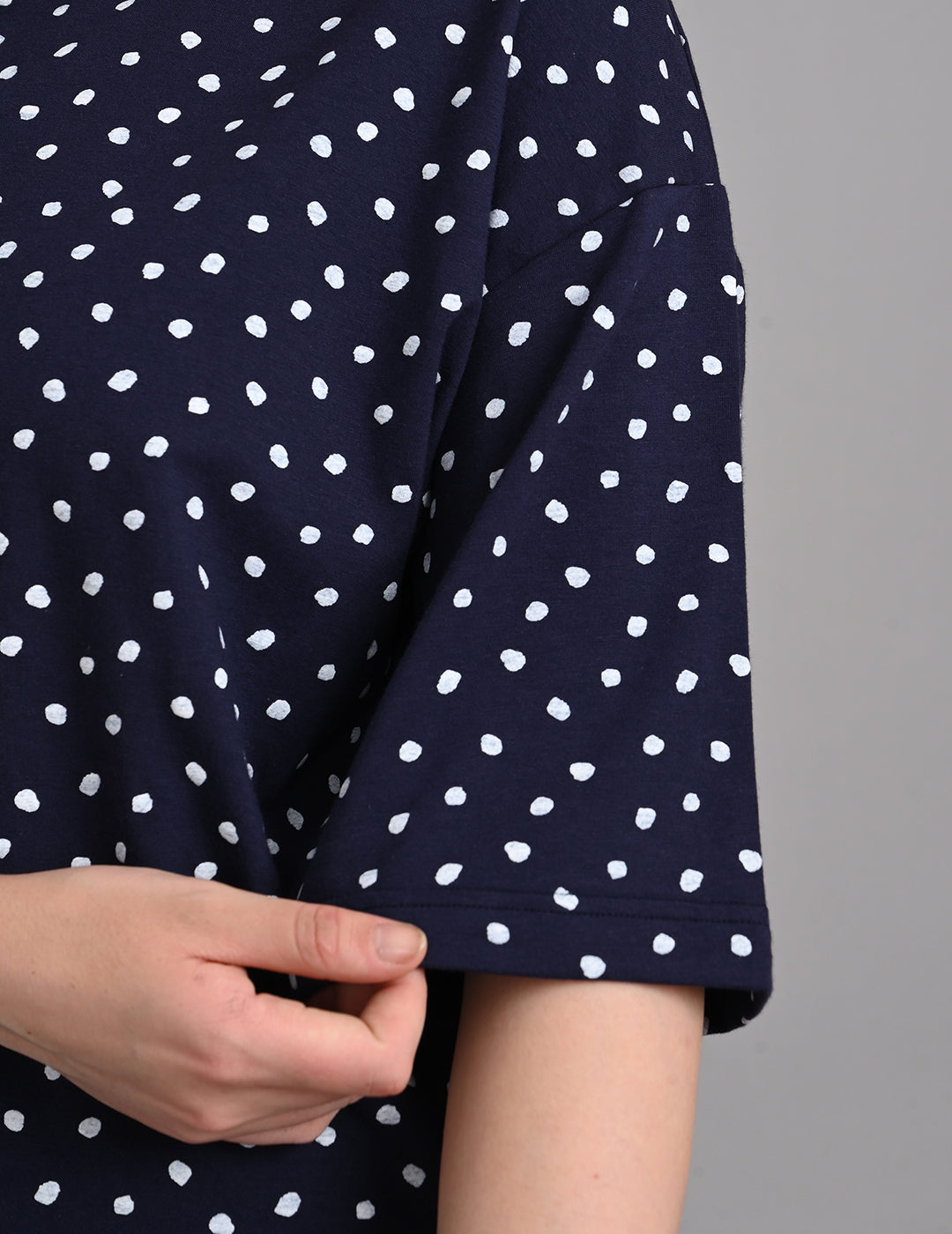 Women's Relaxed Round-Neck All-Over Printed Loungewear Set