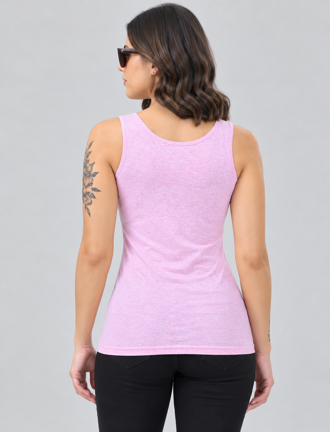 Women’s Sleeveless Scoop-Neck Western Top